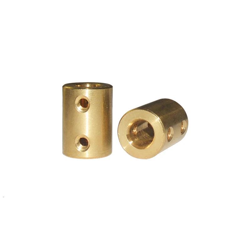 3.17/4/5/6/8/10/12mm Brass Rigid Motor Shaft Coupling Coupler Transmission Connector Sleeve Adapter For RC Boat Car Airplane - petguardiansupplies