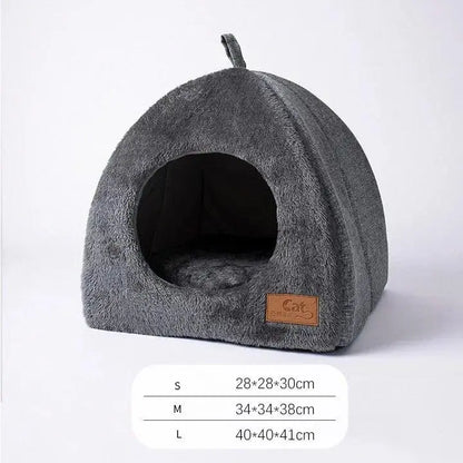 New Triangle Cat Nest Closed Cat House Pet Nest Warm and Thickened Deep Sleep Dog Nest Pet Supplies Closed Cat bed cat tents - petguardiansupplies