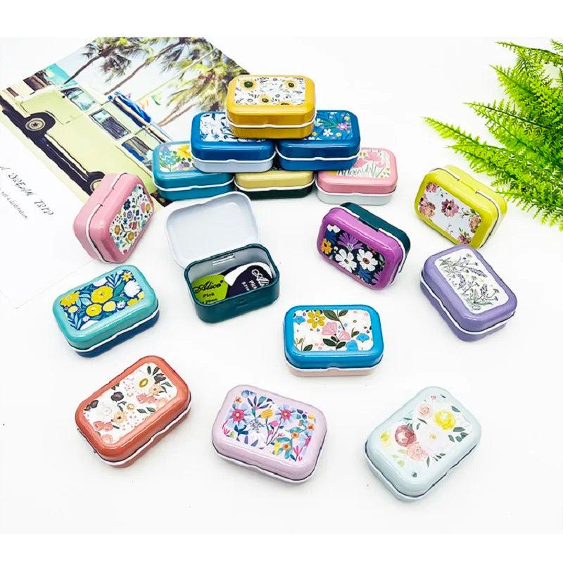 Colorful mini tin box sealed jar packing boxes jewelry, candy box small storage boxes cans coin earrings, headphones gift box - petguardiansupplies