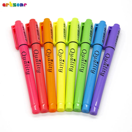 8pcs No Smudge Ink Highlighters Assorted Colors No Bleed Colored Highlighter Markers for Bible Journaling Office School Supplies - petguardiansupplies