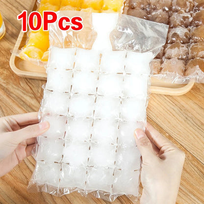 10-100pcs Disposable Ice Cube Bags Transparent Ice Mould Bags Kitchen Self-Sealing Ice Cube Maker Fast Freezing Ice-Making Bag - petguardiansupplies