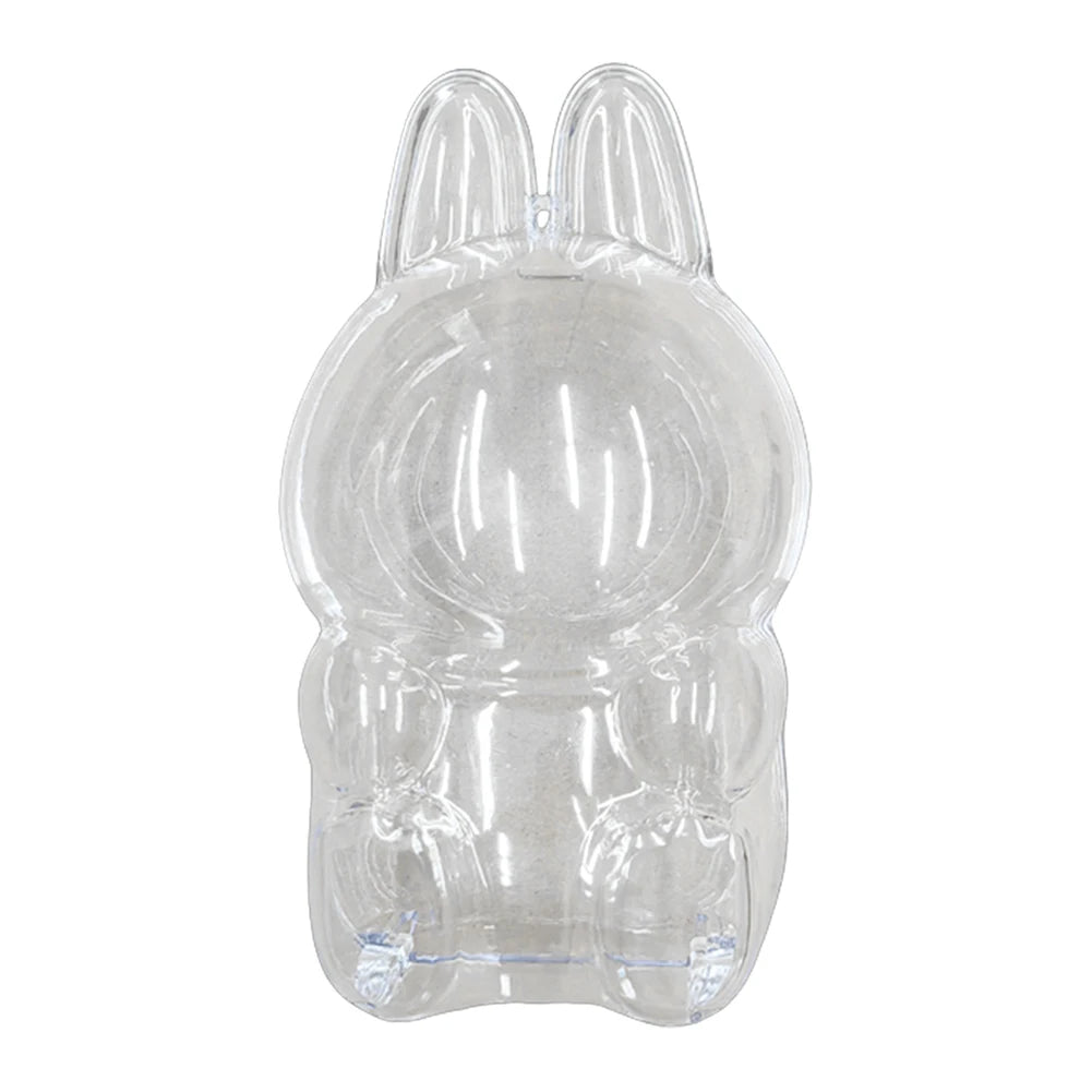 Labubu Transparent Protective Cover Monster Toy Cute Display Cover for Party Dolls - petguardiansupplies