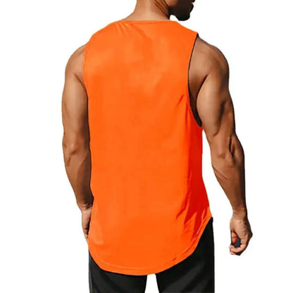 Summer Men's Gym Tank Top Fitness Training Clothing Quick-drying Loose Bodybuilding Sleeveless Shirt Men Fashion Basketball Vest - petguardiansupplies