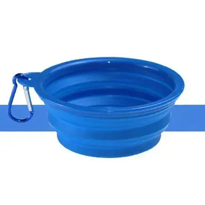 1000/350ml Solid Color Foldable Dog Bowl Food Container Collapsible Dog Bowl Water Dish Feeder Portable Water Bowl for Pet Cats - petguardiansupplies