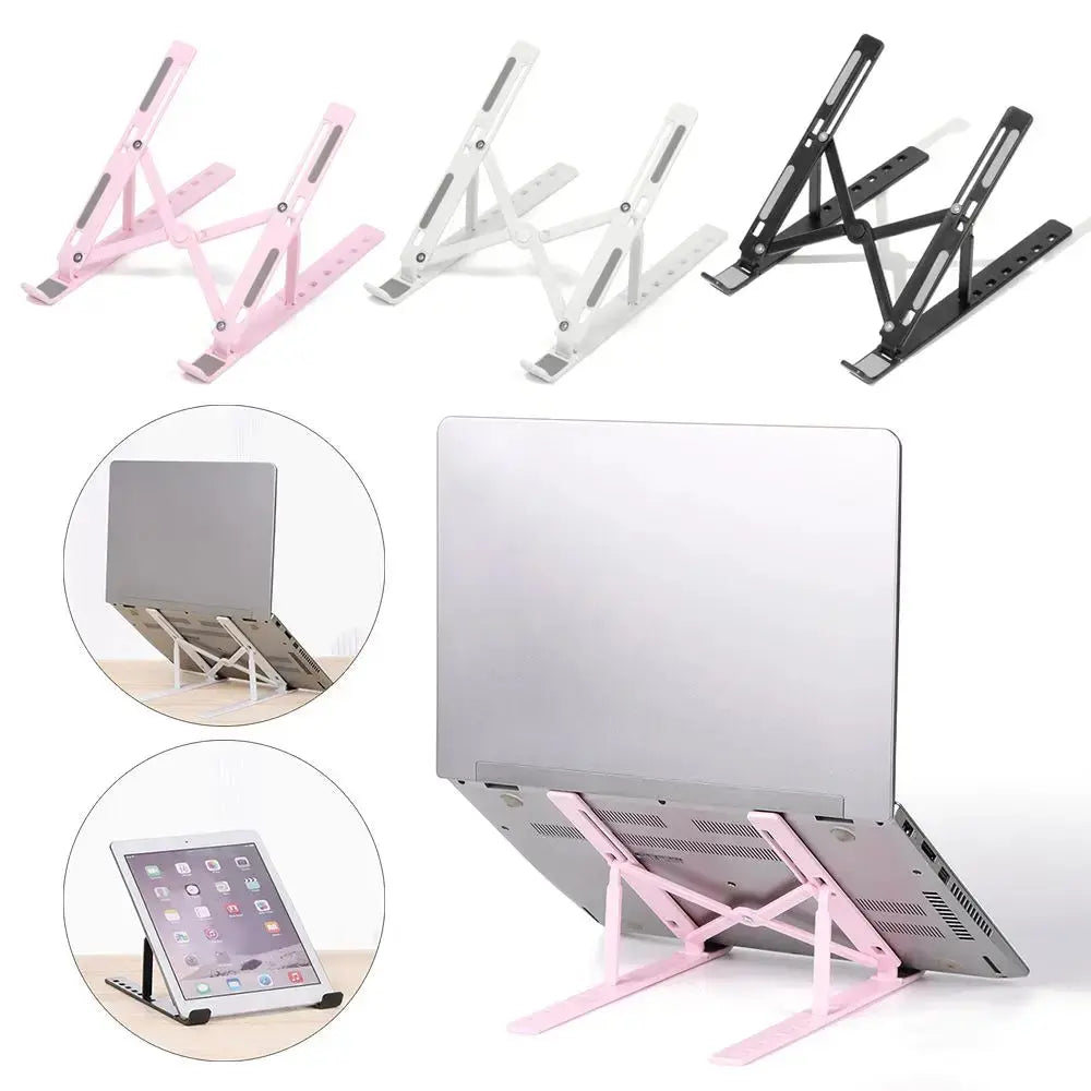 Adjustable Laptop Stand Folding Portable Desktop Holder Office Supplies Support For Notebook Computer Macbook Pro Air iPad - petguardiansupplies