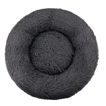 Round Dog Bed Winter Warm Cat Bed Plush Basket for Dog Washable Pet Bed for Small Medium Large Dog Sofa Cat - petguardiansupplies