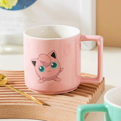 Pokemon Mug Pikachu Charmander Squirtle Psyduck Cartoon Children Creative Water Cup Cute Ceramic Tableware Birthday Gifts - petguardiansupplies