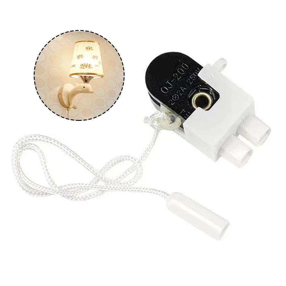 Pull Cord Switch Pull Cord Wall Light Switch With Cord Rotating Pull Cord Switch For Table Lamps Floor Lamps Wall Lamps - petguardiansupplies