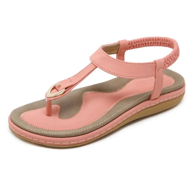 TIMETANG summer shoes women bohemia beach flip flops soft flat sandals woman casual comfortable plus size wedge sandals C065 - petguardiansupplies