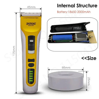 25w Professional Electric Hair Trimmer Rechargeable Hair Clipper Haircut Beard Trimmer Razor for Adult Men LED Display 220V/110V - petguardiansupplies