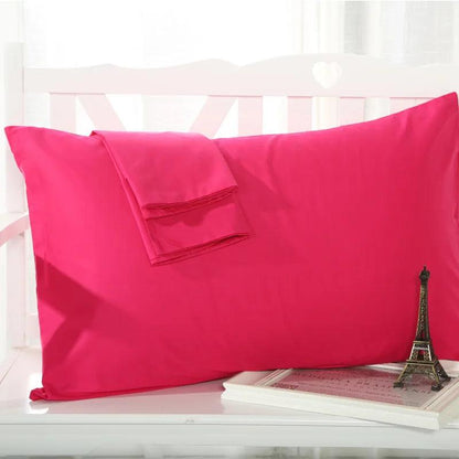 1pc 100% Cotton Pillowcase Soft Pure Egyptian Cotton 400 Thread Count Solid Color Pillow Cover Multi-color Travesseiro 48*74cm - petguardiansupplies