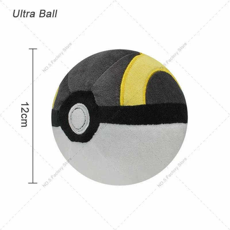 9Styles Pokemon Plush Pokeball Stuffed Toy Master Ball Poke Ball Great Ball Beast Ball Dusk Ball Hisuian Ultra Ball Peluche Doll - petguardiansupplies