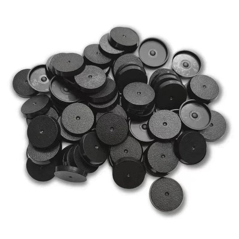 25mm Round Plastic Bases for Gaming Miniatures and Table Games - petguardiansupplies