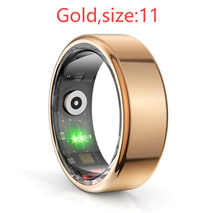 Smart Ring Military Grade Titanium Steel Shell Man ring Health Monitoring Waterproof Multi-sport Modes - petguardiansupplies