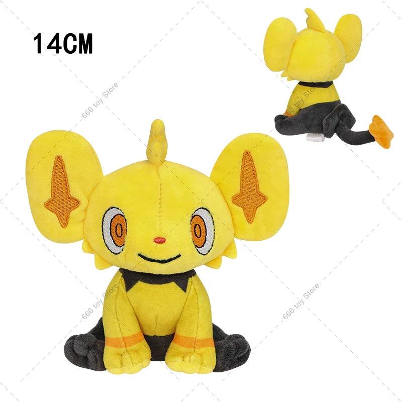 2 Styles Pokemon Plush Shinx Shiny Shinx Blue Yellow Animal Stuffed Toy Cartoon Peluche Dolls Christmas Gift Soft Stuffed Dolls - petguardiansupplies