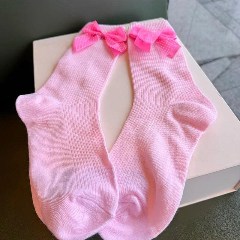 Kawali Anime Barbie Home Floor Socks Pink Fashion Sweet Warm Soft Comfortable Ins Cute Girls Gift Birthday Gift For Girlfriend - petguardiansupplies