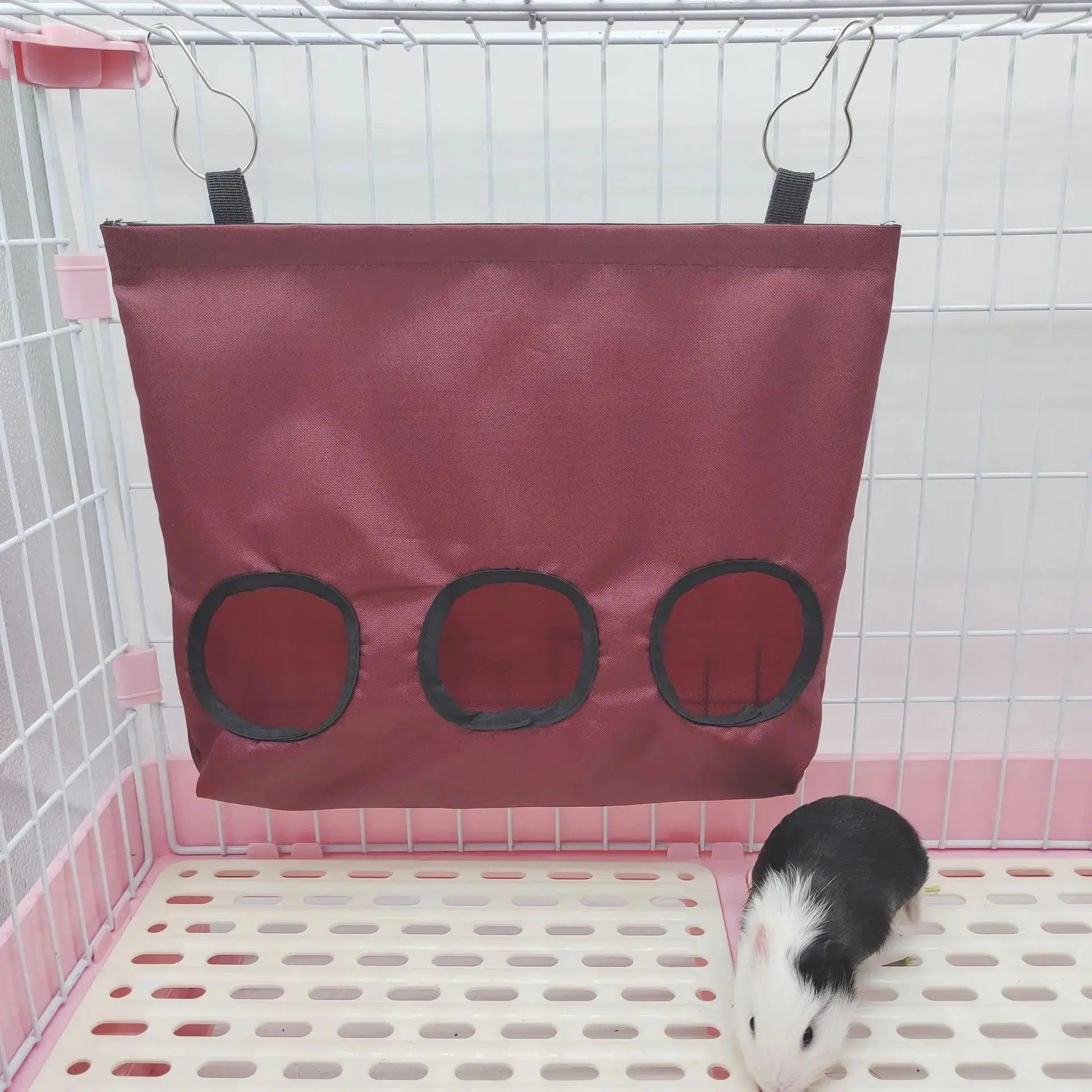 Hay Rabbit Distributor Hay Food Bag for Rabbits Large Hay Feeder Guinea Pig Small Anima Cage Assessories Bunny Hay Feeding Sack - petguardiansupplies