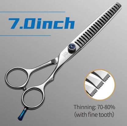 Fenice 7.0/7.5/8.0inch Professional Pet Grooming Scissors Dog Beauty Scissor Chunkers Pet Items Dogs Thinning Scissors Groomer - petguardiansupplies