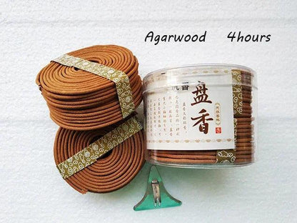 Y 48pcs/box Natural Coil Incense Aromatherapy Fragrance Indoors Indian Buddhist Sandalwood Incense Without Censer Home Fragrance - petguardiansupplies