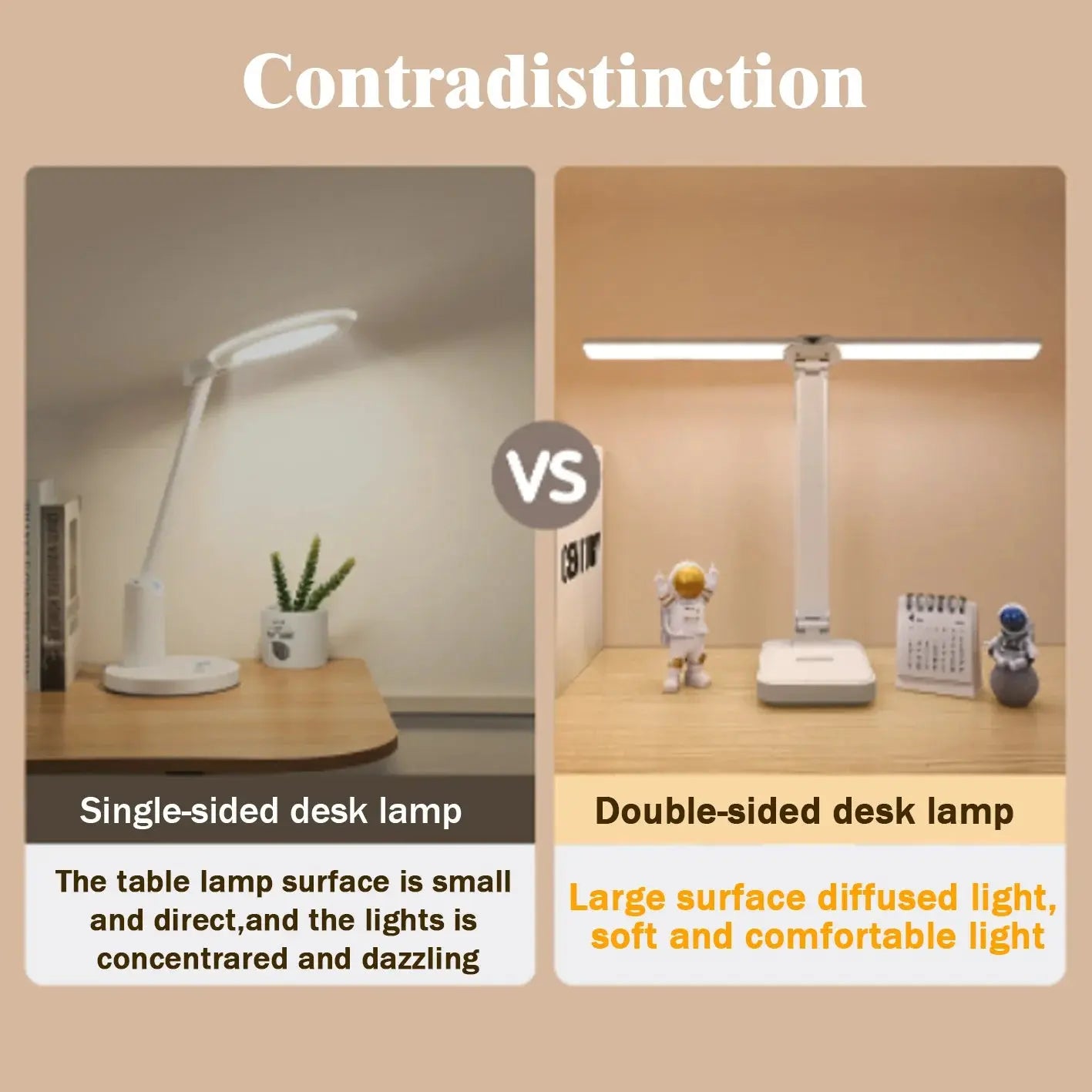 LED Desk Lamp USB Rechargeable Table Lamp 3 Levels Dimmable Touch Desk Lighting Eye Protection Foldable For Bedroom Desk Light - petguardiansupplies