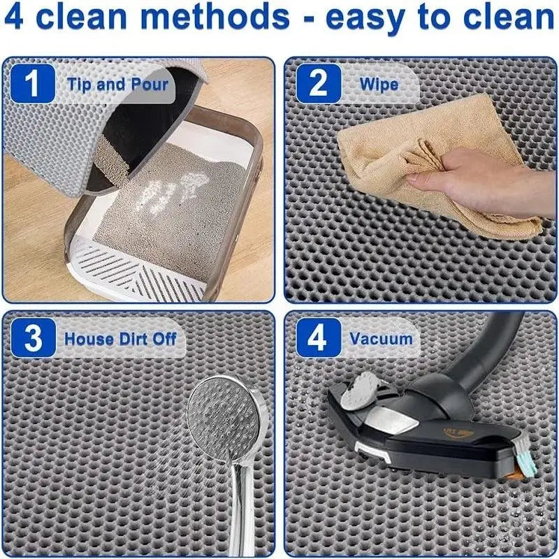 Cat Litter Mat Pet Toilet Waterproof Double Layer Pet Litter Box Mat Nonslip Sand Cat Washable Mat Clean Pad Pet Clean Supplies - petguardiansupplies