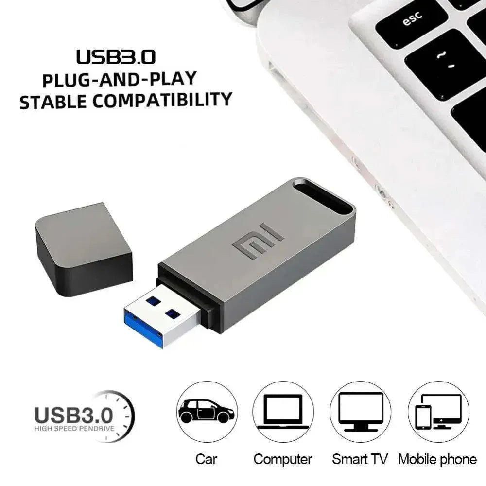 Xiaomi 2TB USB3.0 Metal Flash Drives Memory 1TB 512GB 256GB 128GB 64GB 32GB Waterproof Usb Stick High Speed OTG Pen Drive For PC - petguardiansupplies