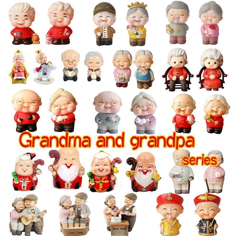 Longevity Grandma Grandpa Cake Topper for Old People Birthday Party Decoration Chinese Blessing Baking Supplies Dessert Gifts - petguardiansupplies