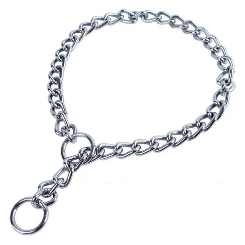 4 Size Stainless Steel Slip Chain Collar For Dog Adjustable Pet Accessories Dog Collar For Small Medium Large Dog Pitpull Collar - petguardiansupplies