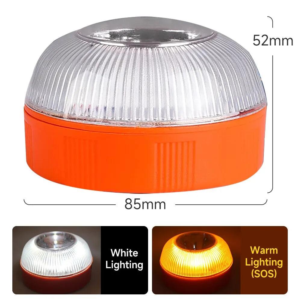 Led Car Emergency Light Flashlight Magnetic Induction Strobe Road Accident Lamp Beacon Safety Accessory - petguardiansupplies