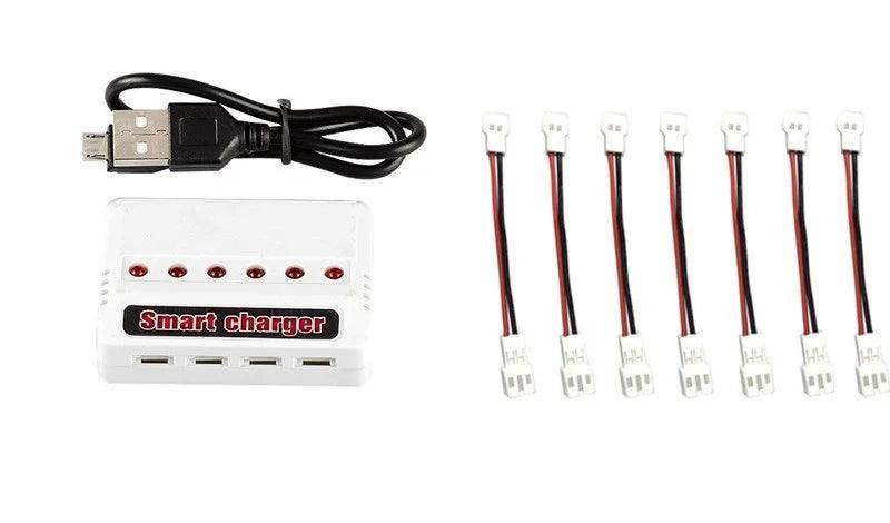 3.7v for Wltoys V911 Charger H36 Charger E010 F929 Battery conversion Cables Set for Syma X5C Syma X5SW Drone RC Quadrocopter - petguardiansupplies