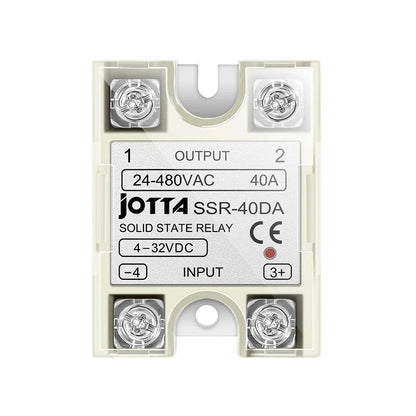 Solid State Relay Module SSR 10DA 25DA 40DA DC Control AC Single Phase With Plastic Cover For PID Temperature Control - petguardiansupplies