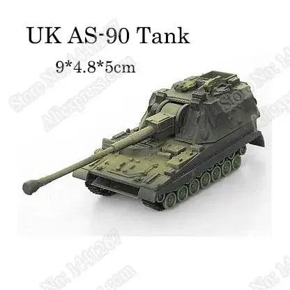 1pcs 1:72 4D Plastic Assemble Tank Kits World War II Model Puzzle Assembling Military Sand Table Toys For Children - petguardiansupplies