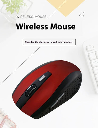 Wireless Mouse 2.4G Portable Mobile Optical Office Mouse Adjustable DPI Levels for Notebook PC Laptop MacBook - petguardiansupplies