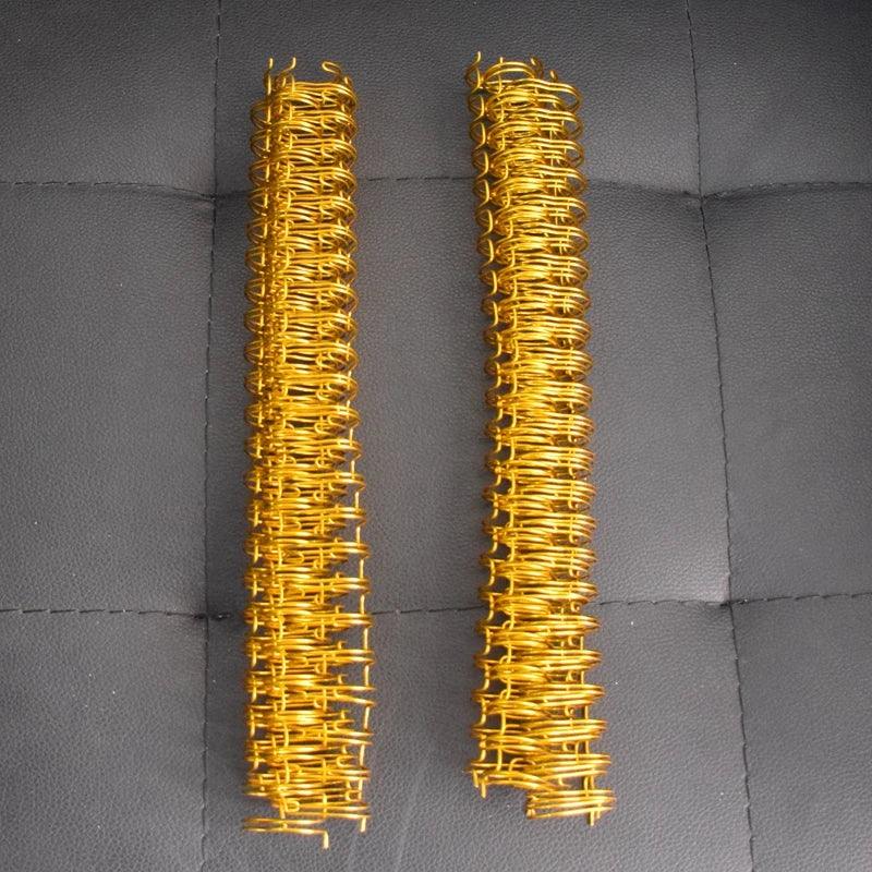 8PCS/LOT Gold Color A4 3:1/2:1 Pitch 1/4"-1-3/4"(6.4-44.4mm) OY Double Loop Wire Calendar Binding Comb Coil Wire Rings - petguardiansupplies