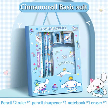 Sanrio Kuromi Melody Cinnamoroll Stationery Gift Box Girls Primary School 12-Piece School Supplies for Children Kawaii New Hot - petguardiansupplies