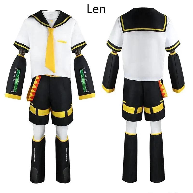 Anime Rin Len Cosplay Costume Len Rin Cosplay Len Costume Kagamine JK Uniform for Halloween Comic Con Outfits - petguardiansupplies