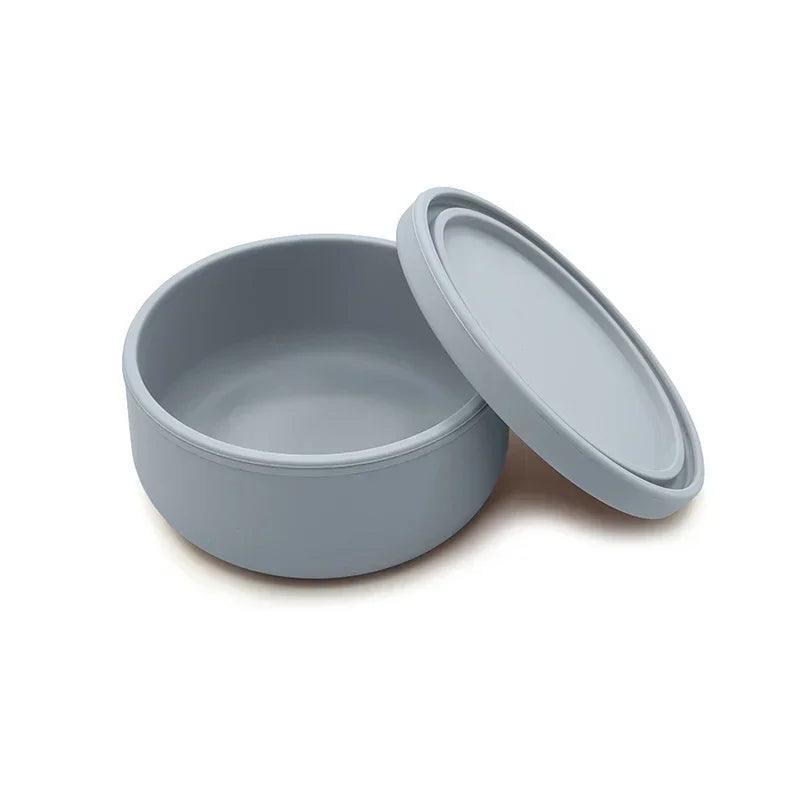 100% Food Grade Non-Toxic BPA Free Toddler First Stage Feeding Silicone Baby Bowl with Lids - petguardiansupplies