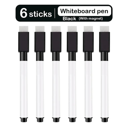 Magnetic Erasable Whiteboard Pen Color Options Blackboard Note Numbering Stationery Office Teaching Supplies for Classroom Use - petguardiansupplies