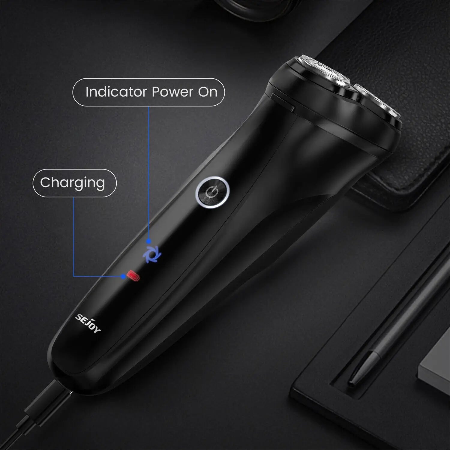 Men's Electric Shaver Beard Trimmer USB Rechargable Hair Cutting Machine - petguardiansupplies