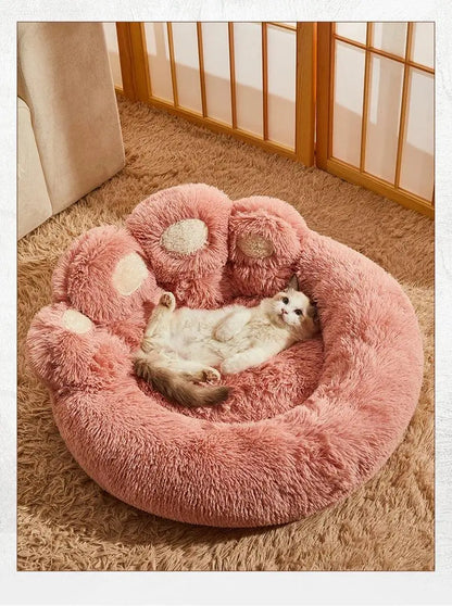 Fluffy Dog Bed Large Pet Products Dogs Beds Small Sofa Baskets Pets Kennel Mat Puppy Cats Supplies Basket Blanket Accessories - petguardiansupplies