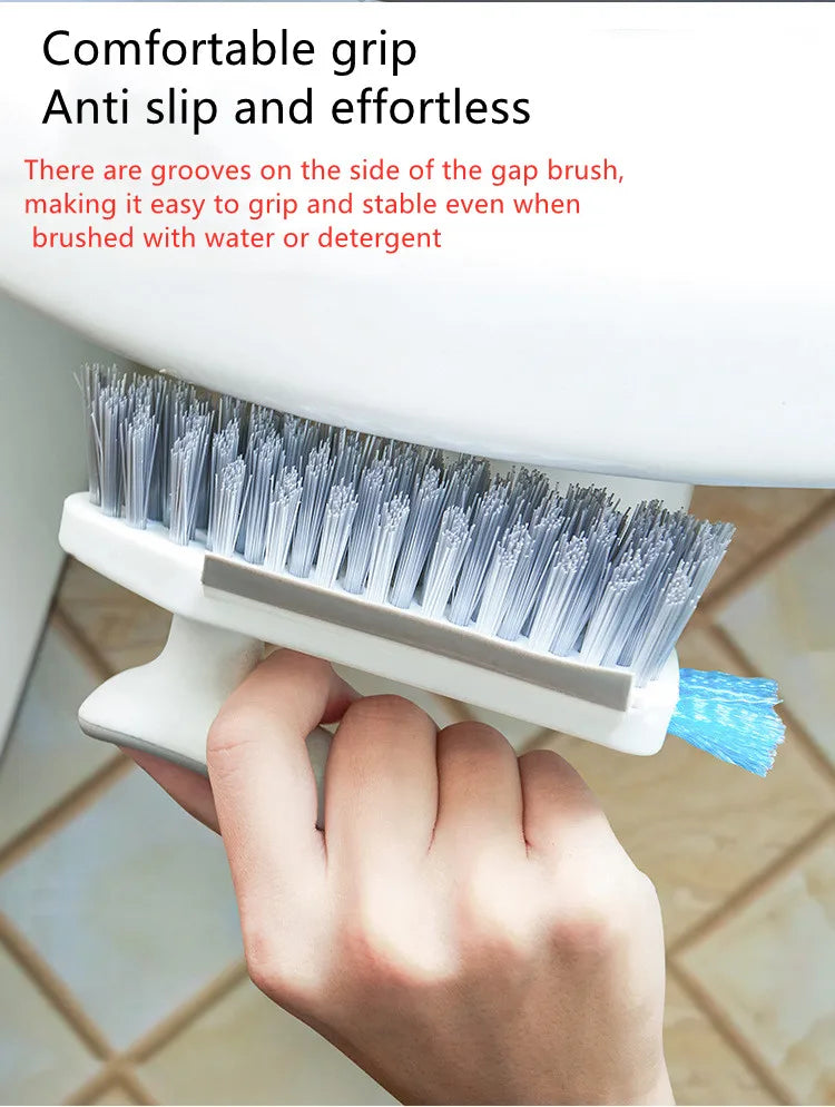 Wall Corner Cleaning Brush 4 In1 Multifunctional Toilet Gap Brush with Handle Window Gap Cleaning Brush Household Cleaning Tools - petguardiansupplies