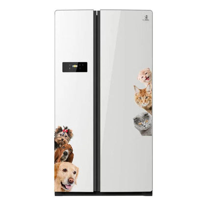 Dogs Cats 3D Wall Sticker Funny Door Window Wardrobe Fridge Decorations for Kids Room Home Decor Cartoon Animal Art Vinyl Decal - petguardiansupplies