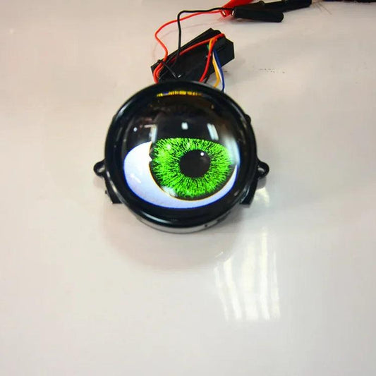 New Car Dynamic Devil Eye Large Light LED Lens Modification Eagle Eye Light 3-inch 12V Car Headlight Assembly Modified Eagle Eye - petguardiansupplies