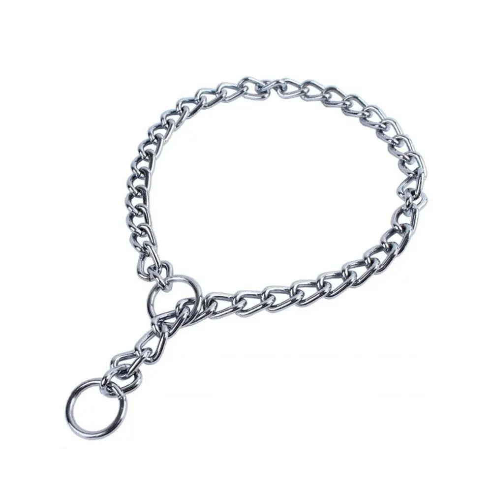 4 Size Stainless Steel Slip Chain Collar For Dog Adjustable Pet Accessories Dog Collar For Small Medium Large Dog Pitpull Collar - petguardiansupplies