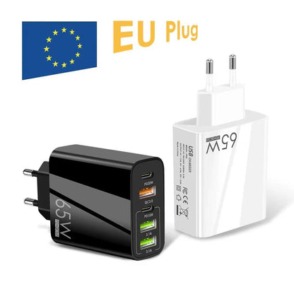 5 port EU Standard USB for All Phone Travel Portable Mobile Plug Charger Power Adapter Universal - petguardiansupplies