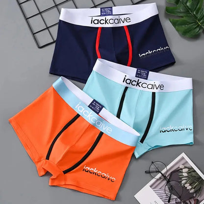 3Pcs Male Panties Cotton Men's Underwear Boxers Breathable Man Boxer Printed Underpants Comfortable Shorts Men Underwear M-3XL - petguardiansupplies