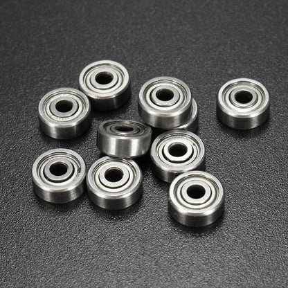 10pcs 693ZZ Miniature Ball Bearings 3x8x4mm Small Double Shielded Miniature Metal Steel Bearing - petguardiansupplies