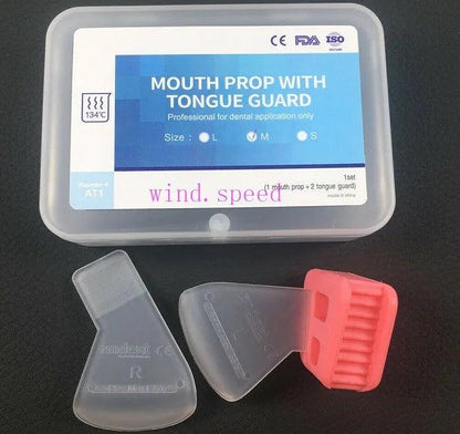 Dental Mouth Prop with Tongue Guard Bite Block Pads Rubber Mouth Opener Autoclavable Dentistry Oral Cheek Retractor Tools - petguardiansupplies