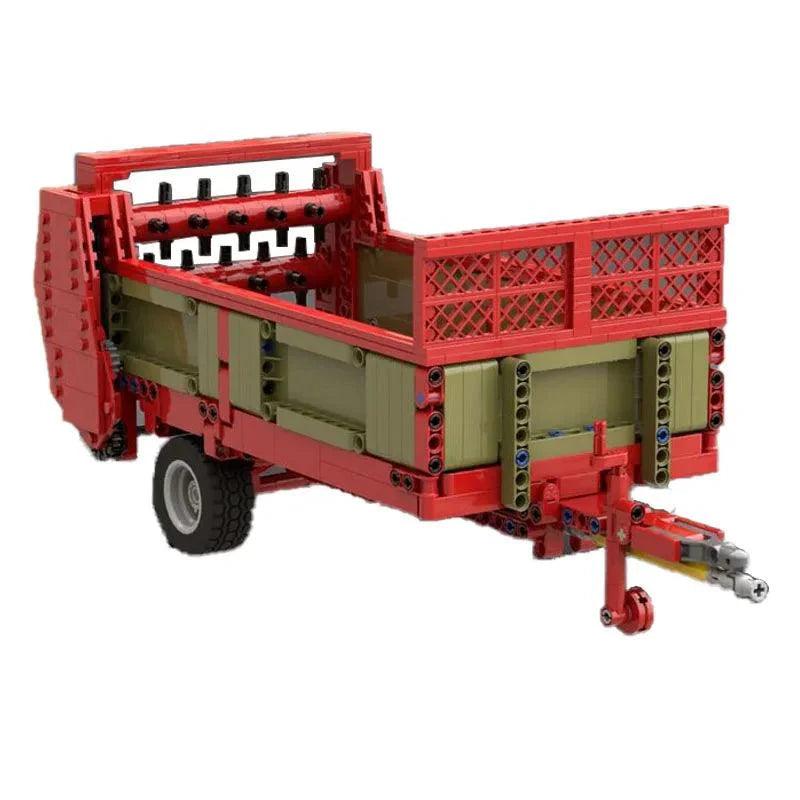 Classic Farm Machinery Manure Spreader MOC-78801 Trailer Body 948pcs Technic Building Block Toy Model Kids Christmas Gift - petguardiansupplies