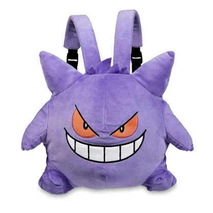 Kawaii Pokemon Gengar Backpack Plush Bag Cosplay Student Cartoon School Bag For Kids Birthday Gift - petguardiansupplies